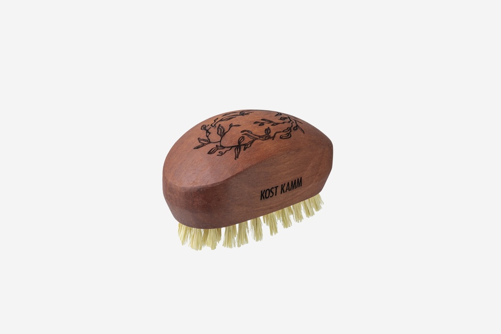 Haarpflegebürste, gewölbt, Birnbaum