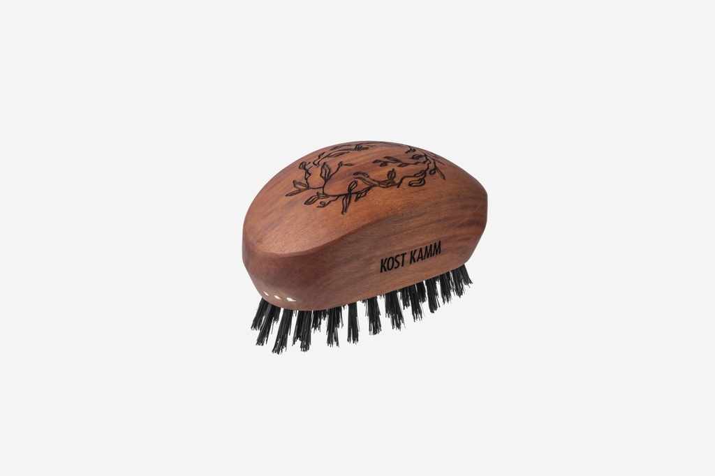 Haarpflegebürste, gewölbt, Birnbaum