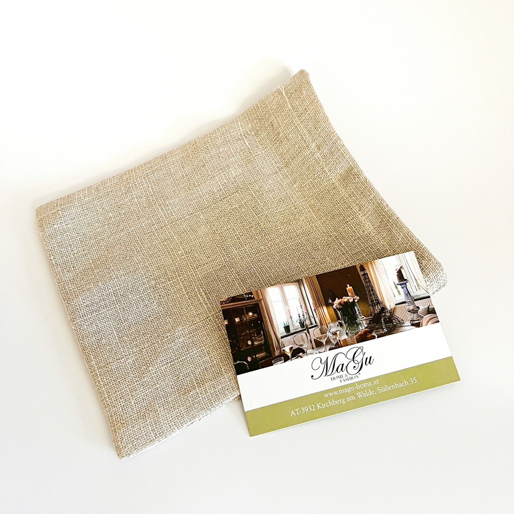 Dusch &amp; Seifen-Säckchen fein, mit Kordel, ca. 11 x 15cm, GOTS-zertifiziertes Bio-Leinen