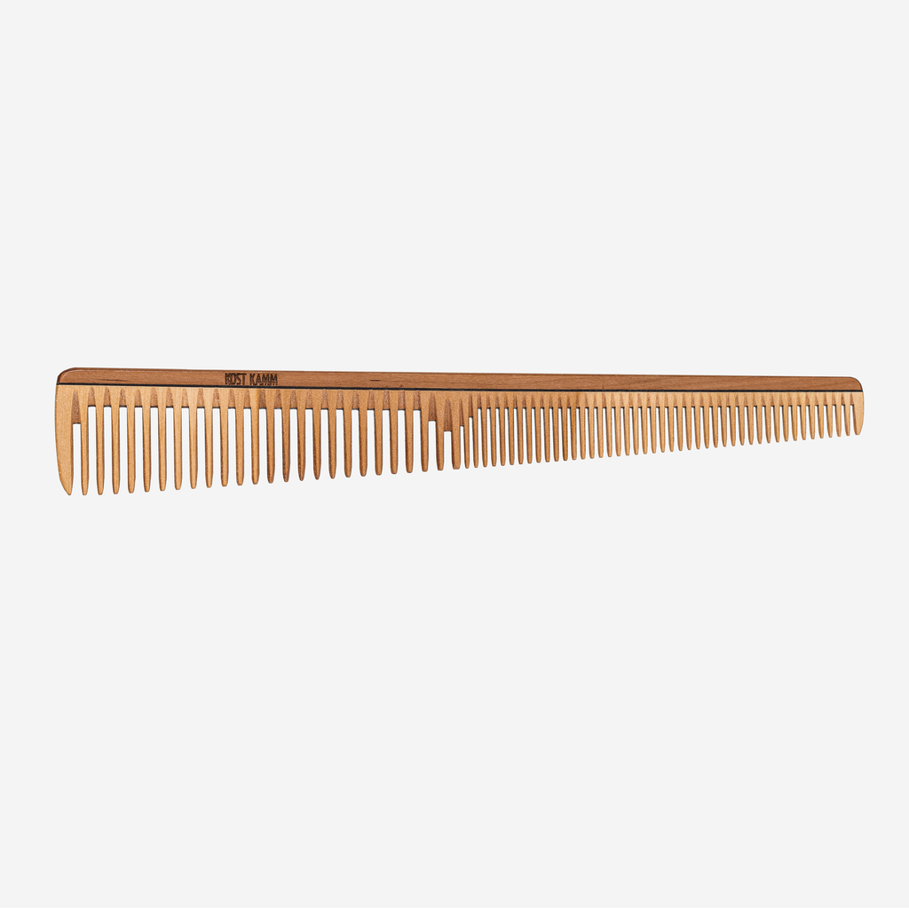 Haarschneidekamm, dünnes Profil, konisch 30/14mm, Holz