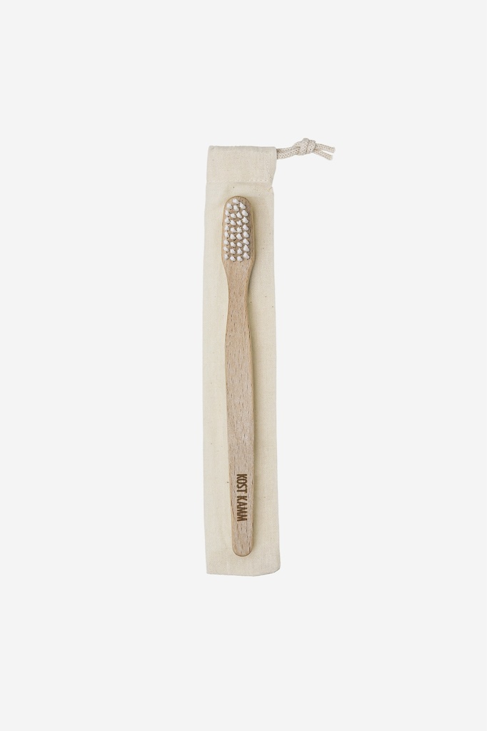 Zahnbürste - klein, mittlere Härte, Buche gewachst