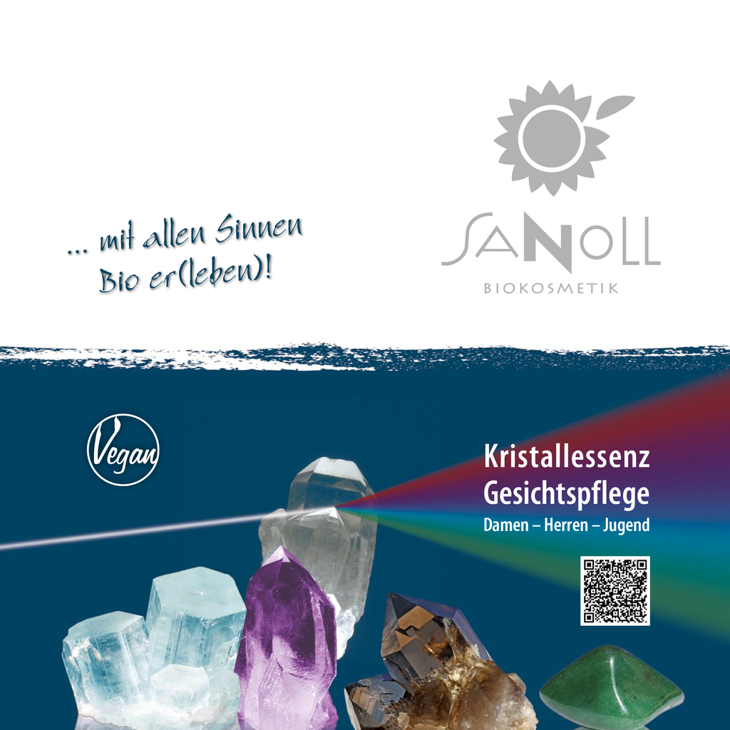 Katalog SANOLL Kristallessenz GesichtsPflege (Damen, Jugend, Rasur, Herren)