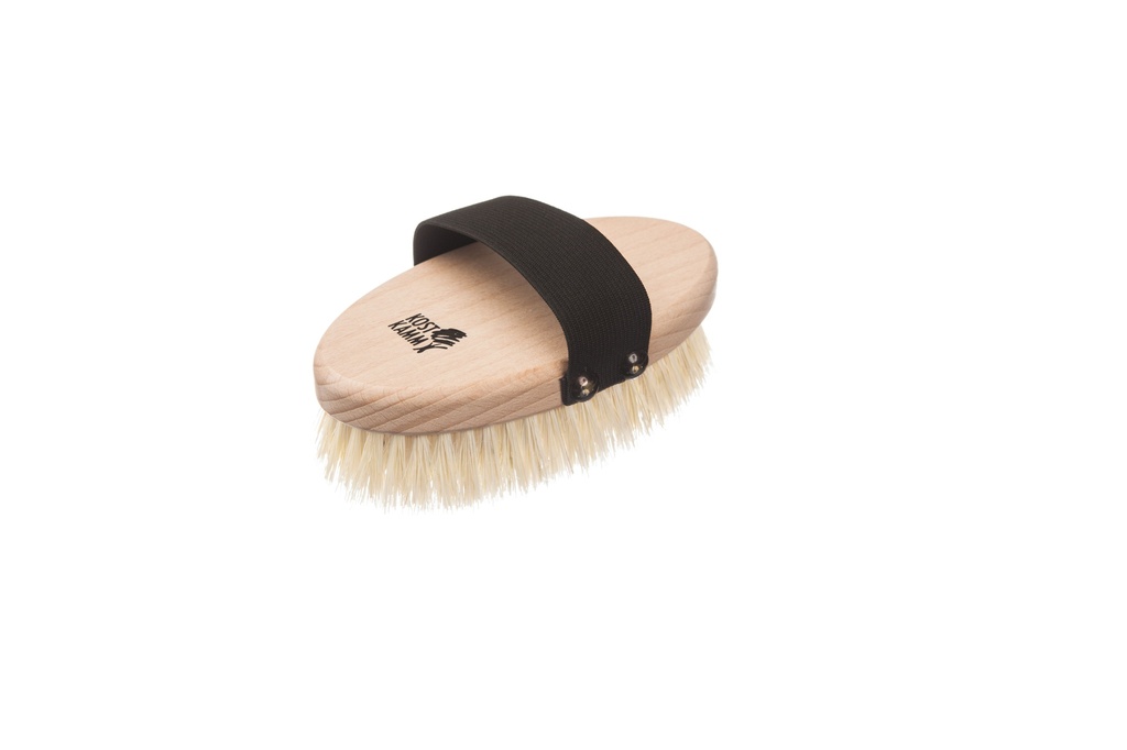 Massagebürste, oval, Buche