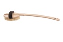 Massagebürste mit abnehmbarem Stiel, oval, Buche