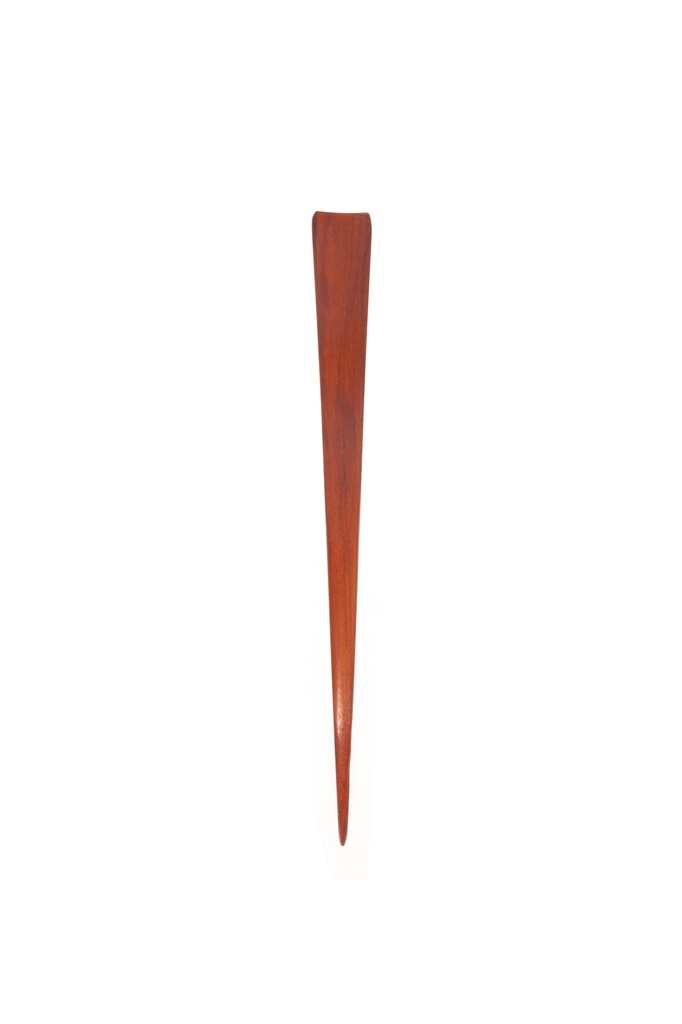 Haarstab, S-förmig, verschiedene Naturhölzer, ca. 19cm