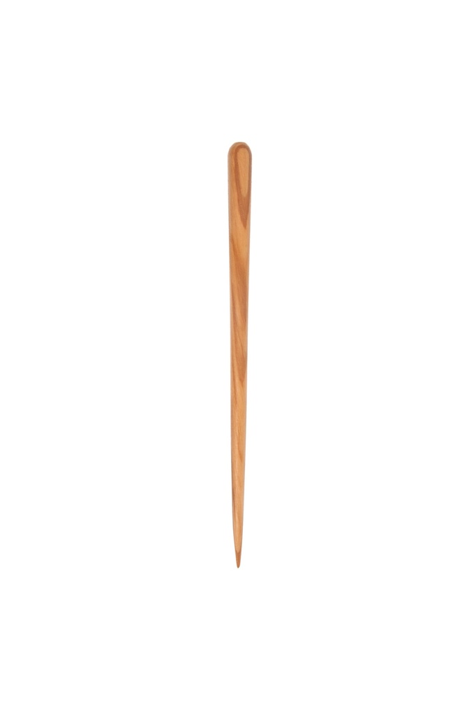 Haarstab, konisch, verschiedene Naturhölzer, ca. 19cm