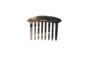 Steckkamm, breit, gebogen, Horn, 8-zinkig, 12x8cm