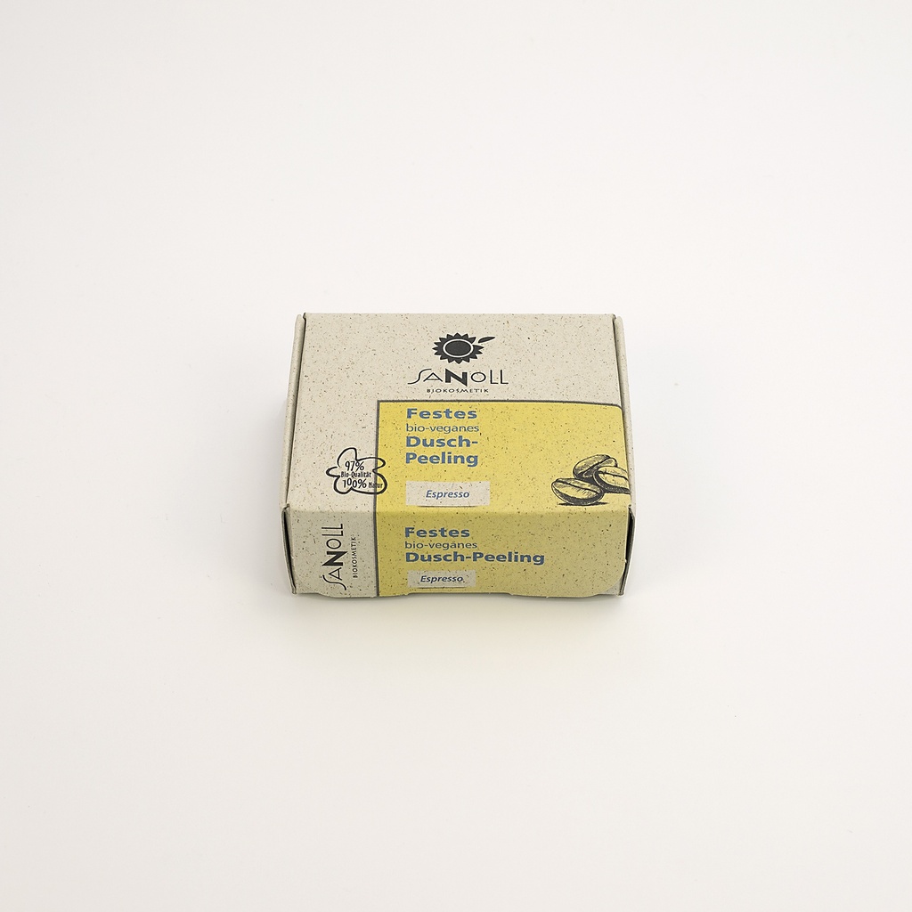 Festes bio-veganes Dusch-Peeling