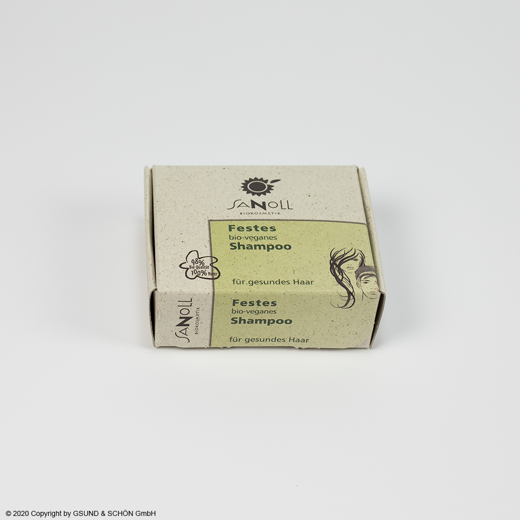 Festes bio-veganes Shampoo