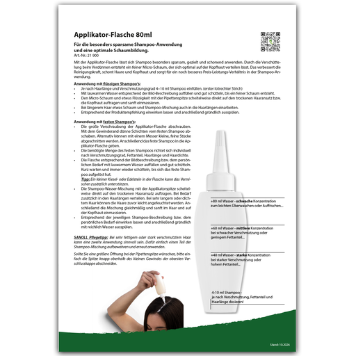 [f-21900] Anwender-Infos zur Applikator-Flasche