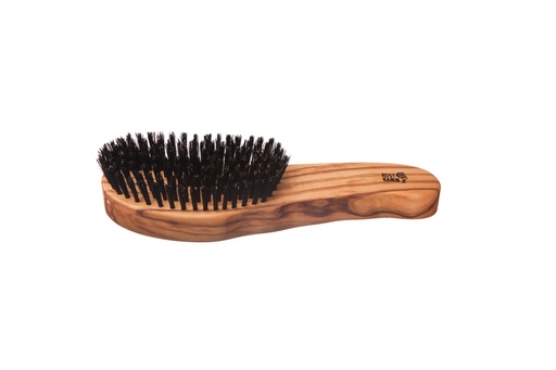 [k4079] Haarpflegebürste, ergonomisch, Olivenholz
