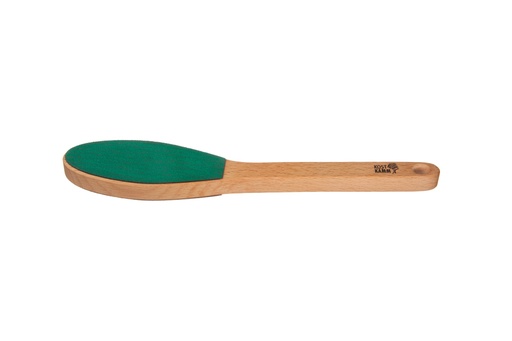 [k355] Pedikürfeile, abgewinkelter Griff, Buche
