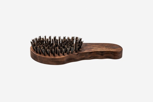 [k4098] Haarpflegebürste, ergonomisch, Nussbaum