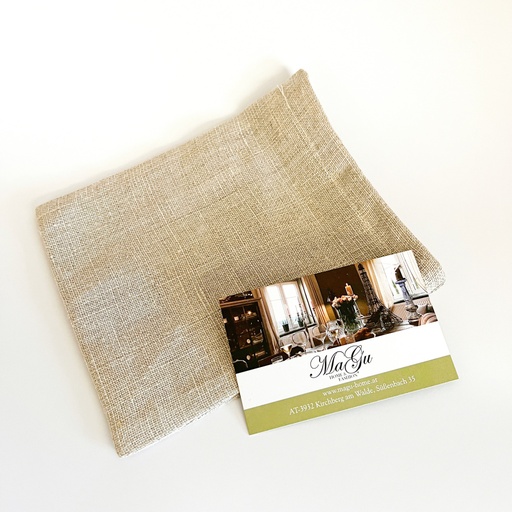 [441103] Dusch &amp; Seifen-Säckchen fein, mit Kordel, ca. 11 x 15cm, GOTS-zertifiziertes Bio-Leinen